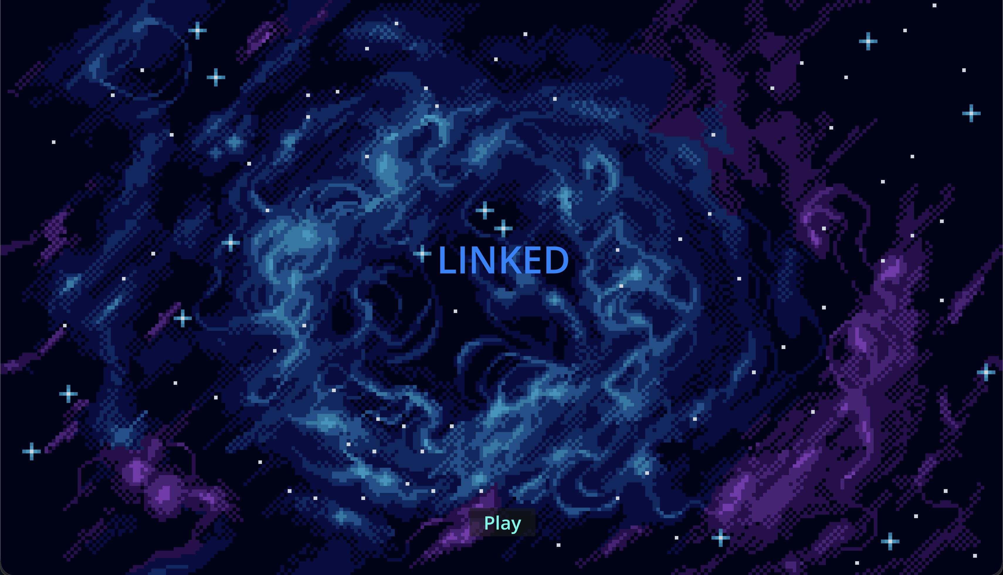 The start game screen